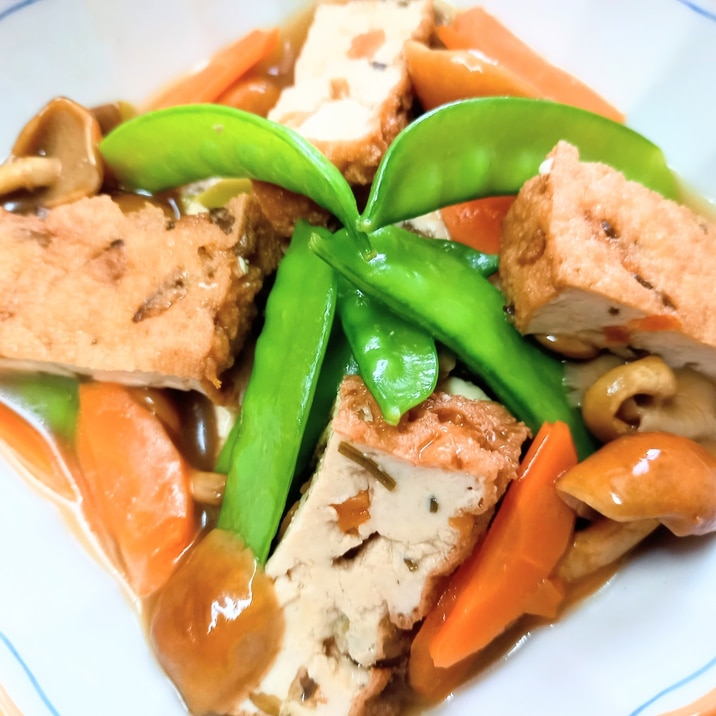 とぅる〜んᕷ* 野菜生あげとなめこの煮物ꕤ୭*